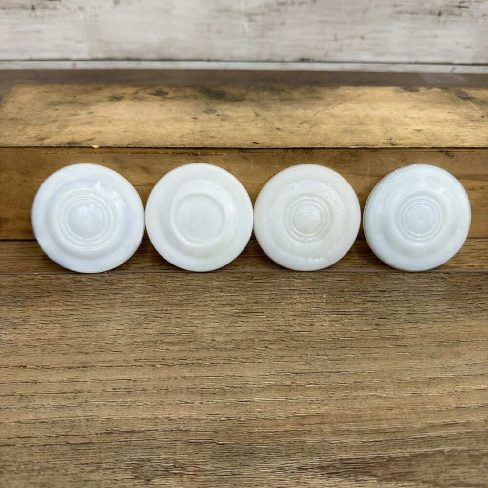 Antique White Porcelain Canning Fruit Jar Lid Insert Samco Mason Boyd’s 2.5 Inch